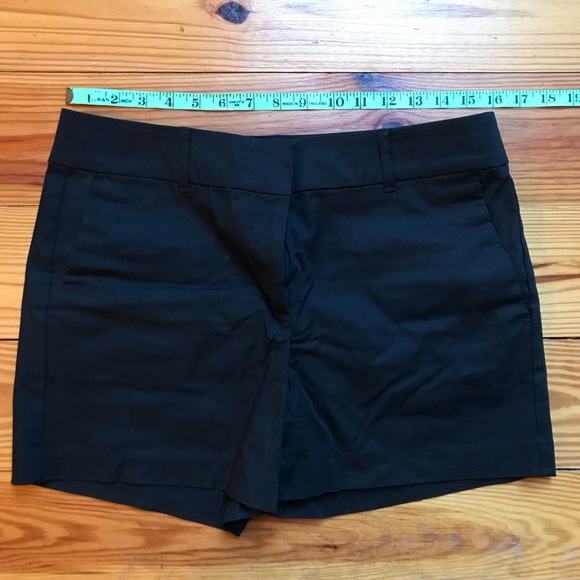 Ann Taylor Factory Black Cotton Shorts, EUC, 6 - Picture 4 of 9